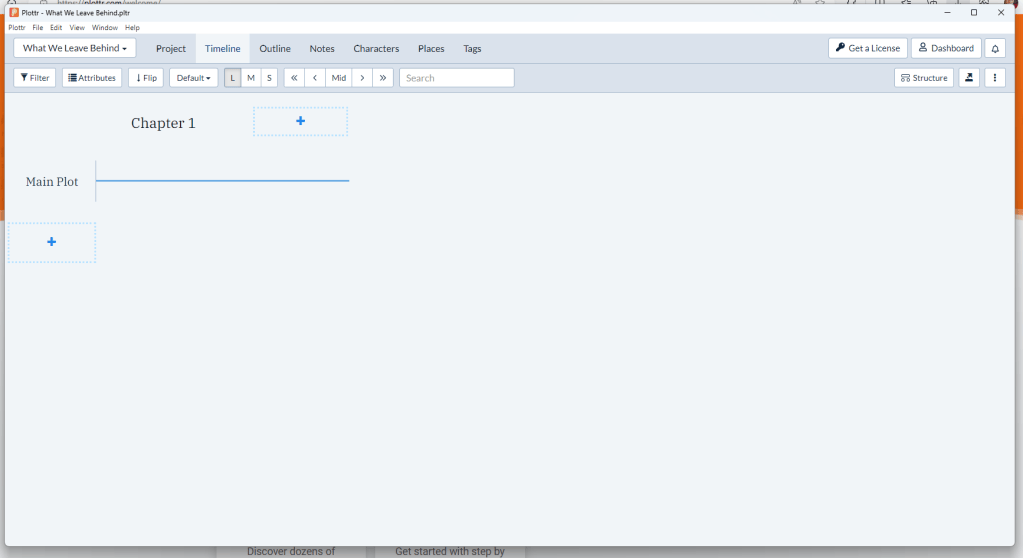 plottr outlining software